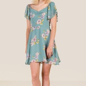 Miami MADELINE FLORAL A-LINE DRESS Large